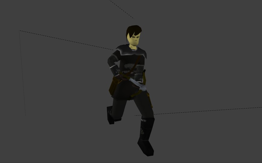 Human low poly game character preview image 1
